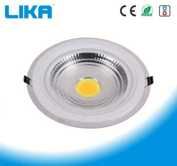 18W Round COB Glass Led Panel Light