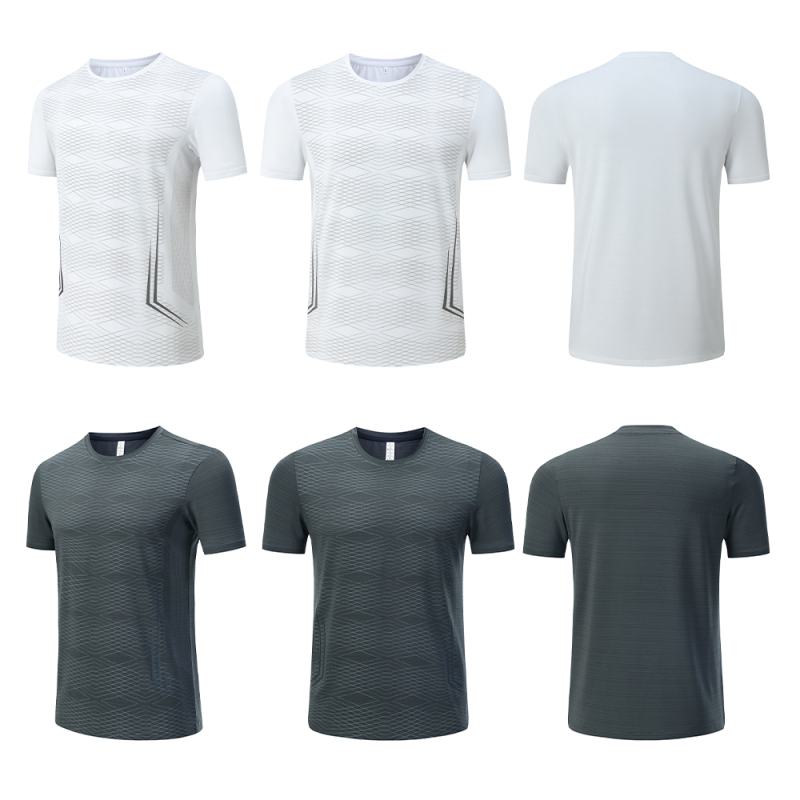 Breathable White Tee Shirt for Gym Training