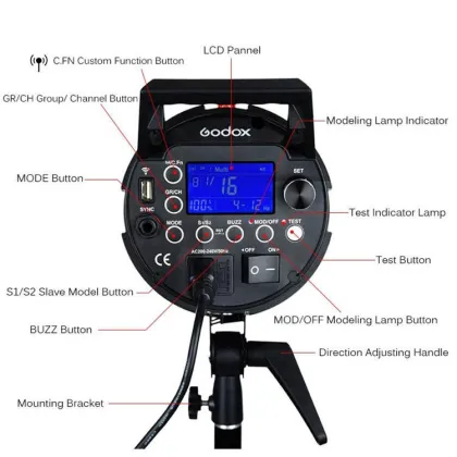 Godox Quicker600IIM 600W Studio Strobe Flash Light for High Speed Shooting