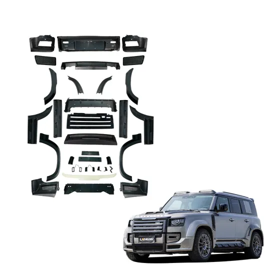 LM Style Front Grille, Fender Flares, Rear Diffuser PP Bodykit for Land Rover Defender 90/110/130