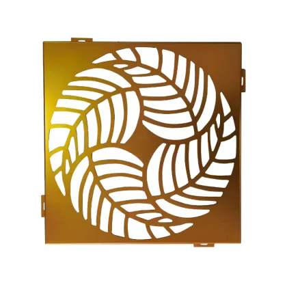 Custom Pattern Aluminum Fence Interior Veneer Carved Colored Aluminum Board