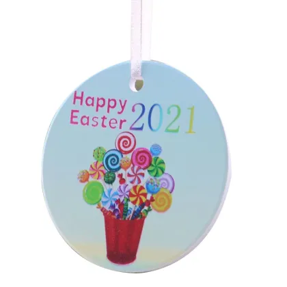 Ceramic Ornaments Wholesale: Round, Heart, and Star Shaped Hanging Decorations