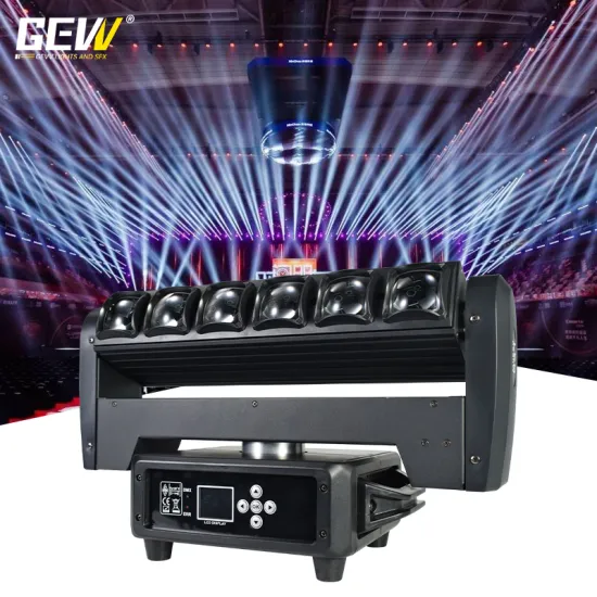 GEVV 6x40W RGBW 4in1 LED Disco Night Club Light