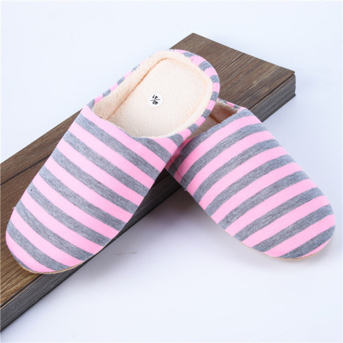 Colorful Knit Striped Slippers