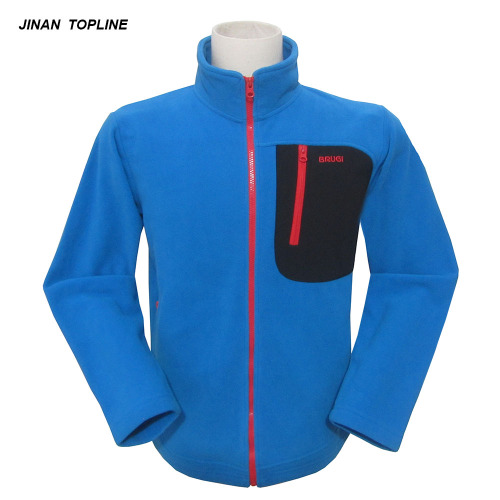 Herren Polar Fleece Jacke mit Tasche