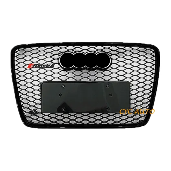 RSQ7 Front Bumper Grill for Audi Q7 SQ7 RSQ7 ABS Black Honeycomb Mesh Grille 2006 2010 2014