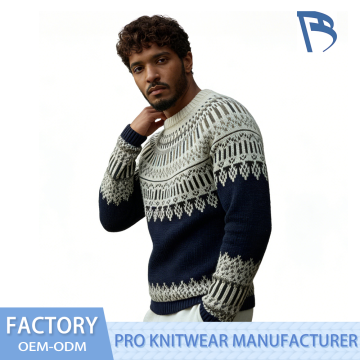 Зимний вязаный свитер Nordic Snow Fair Isle