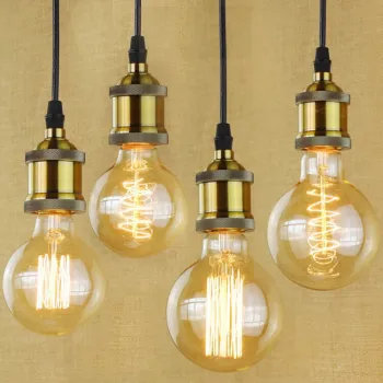 Vintage Filament Light Bulbs: 25W-60W E26/E27/B22 Edison Lamps ST64/A19/G80/G95 110V/220V