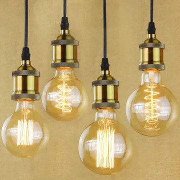 Vintage Filament Light Bulbs: 25W-60W E26/E27/B22 Edison Lamps ST64/A19/G80/G95 110V/220V