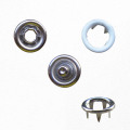 9.5mm Blanco Prong Snap Button 4 Piezas