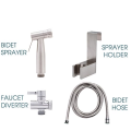 โถสุขภัณฑ์ ห้องอาบน้ำ Chrome Bidet Sprayer Set