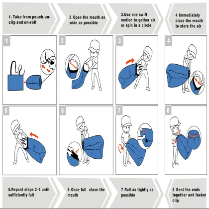 Portable Polyester Inflatable Beach Lounger - Waterproof Summer Sleeping Bag for Adults and Children