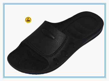 good quality black color spu(pvc foamed) cleanroom ESD SPU slippers