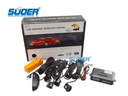 Suoer Car Reversing Aid Good Quality Car Parking Sensor Silver Color Car Parking System with Voice Prompt