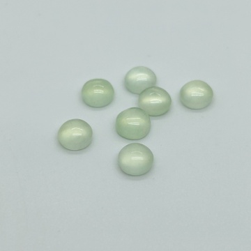 Natural Green Prehnite Polished Round Loose Stone Gemstones