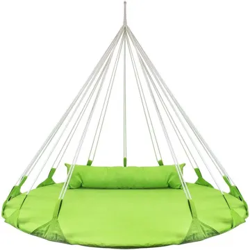 Outdoor Double Hammock Daybed Swing Bed With Pillow