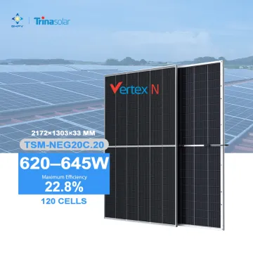 Trina Solar TSM-NEG20C Series Photovoltaic Solar Panels in Rotterdam Warehouse: 620W to 645W Modules