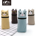 Custom cute cartoon cat PU pencil case