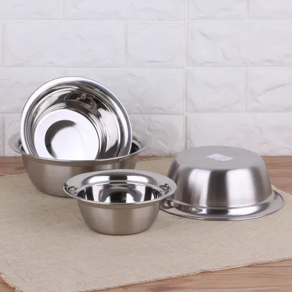 Stainless Steel Salad Bowl Commercial Mixing Bowl China Tableware