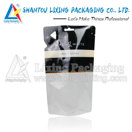 Washing powder shaped bag