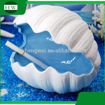 wholesale custom personalized ceramic cartoon conch table top cigar cigarette ashtray