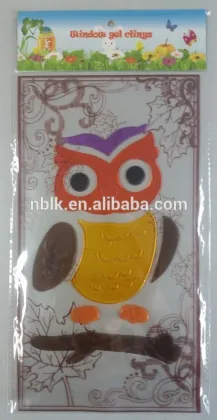 Happy Spring TPR window gel sticker Jel Jewels