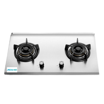 Hyper 2-Burner terbina dalam Gas Hob Glass