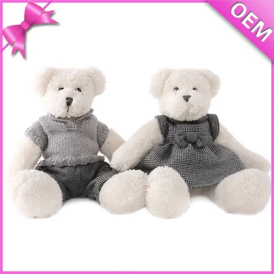 10 inch sitting stuffed teddy bear plush toy clothing