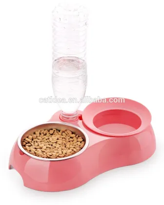 Pet feeder, double cat feeder, pet feeding, silicone double feeder