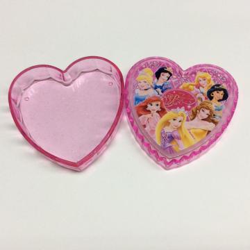 Scatola di plastica a forma di cuore Disney