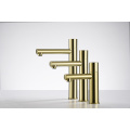 Gold Colored Single Handle Single Hole Bathroom Faucets