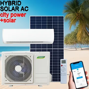 Wifi Cooling Heating 12000btu A+++ Hybrid Solar Powered Mini Split Air Conditioner