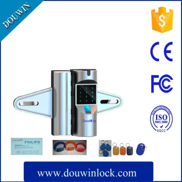 fingerprint recognition lock, frameless sliding glass door lock
