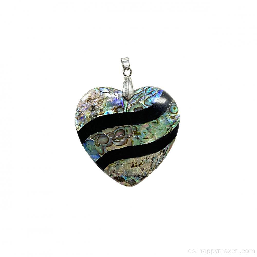 Craft Heart Shell Abalone Pendants para hacer joyas