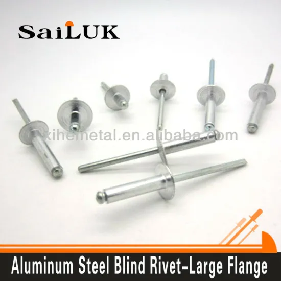 Large flange Aluminium blind rivets for windows