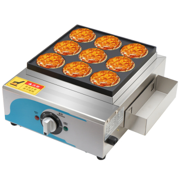 Commercial 9-Hole Japanese Red Bean Wheel Cake Machine - 110V/220V Nonstick Electric