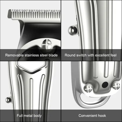 Adjustable Stainless Steel Blade Professional Hair Clippers - SURKER Haircut