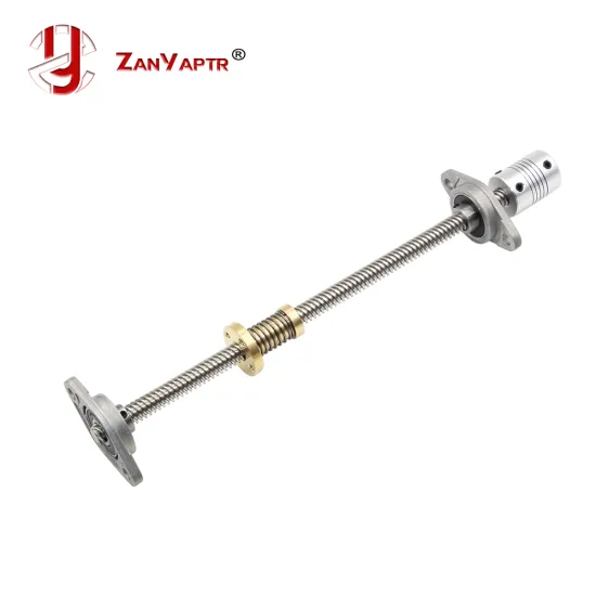T8 Lead screw Trapezoidal 300mm 8mm + Anti-Backlash Nut + KFL08 bearing Bracket +Flexible Coupling For 3D printer &CNC