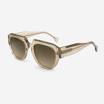 Polygon Thick Acetate Women's Sunglasses 24A8314