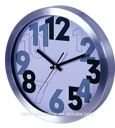 ESUN Aluminium metal wall clock/decorative wall clock/personalized wall clock