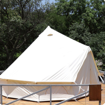5X5 Meter Yurt Tent: Outdoor Bell Camp Wind, Rain, and Mosquito Pyramid Canvas Tent