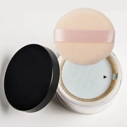 Custom Private Label Transparent Loose Powder Container with Puff