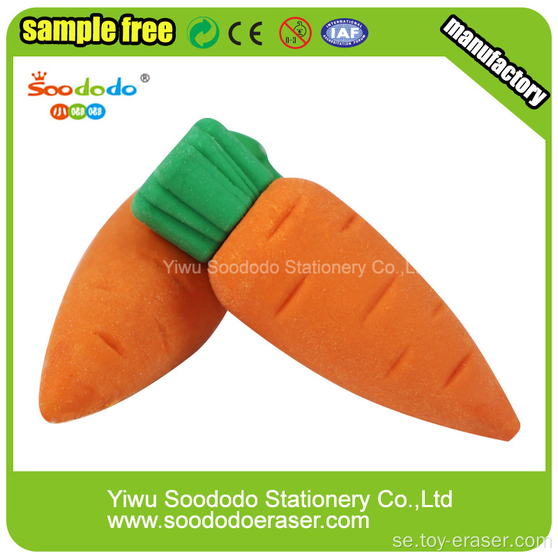 Colorful Vegetabiliska Formad Rubber Eraser