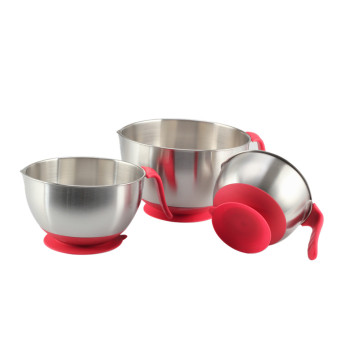 Long Handle Stainless Steel Mixing Bowl Set forHome