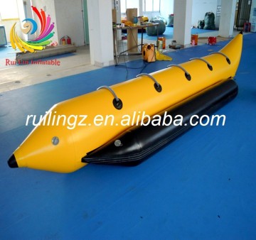 2014 hot water sport 8 perosn durable pvc water inflatable banana boat