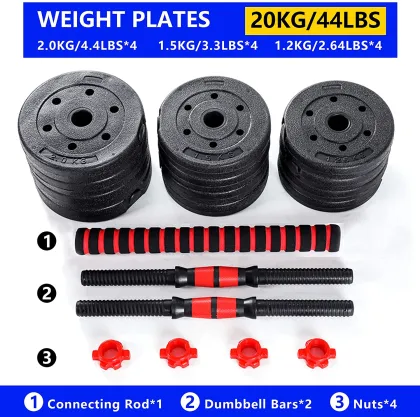 Buy ZY Fitness Gym Cement Dumbbells Online - Adjustable Dumbbells