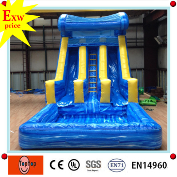 commercial grade best quality inflatable swimming pool water slide with pool for sale
