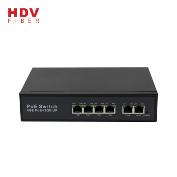 Shenzhen Factory 10/100/1000M Gigabit Ethernet 4 Port PoE Switch