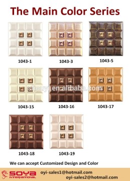 3D home decoration soft leather sandwish wall panel and ceiling panel