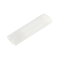 Tubo plano de protetor labial transparente fosco de 0,15 onças